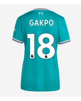 Liverpool Cody Gakpo #18 Maglia Gara Terza Repliche 2025-26 Donna Maniche Corte